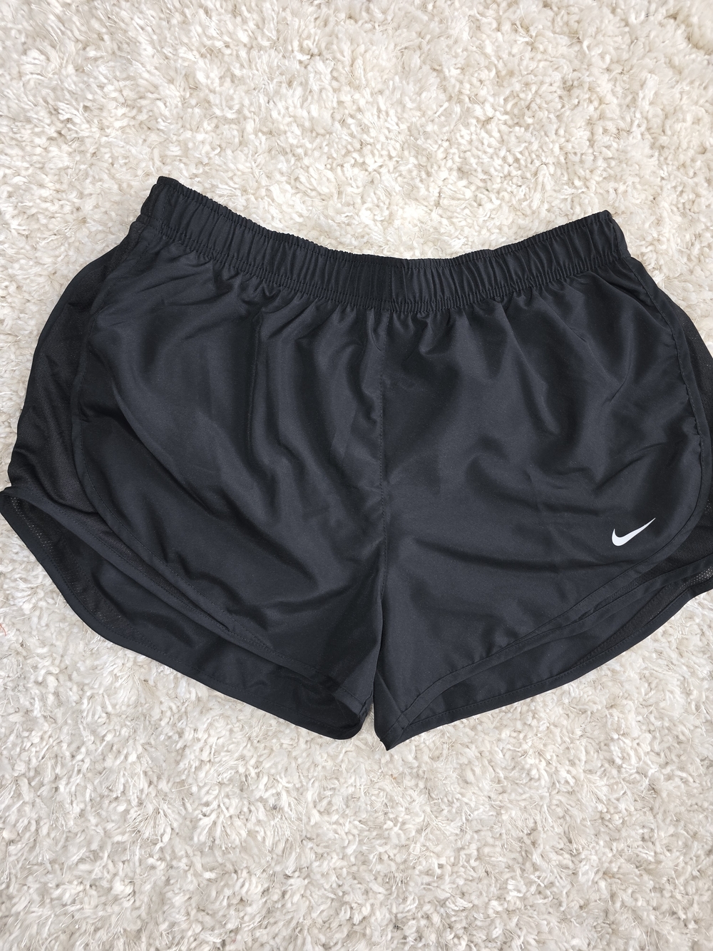 Nike Women's Black Running Shorts with Reflective Swoosh